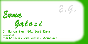 emma galosi business card